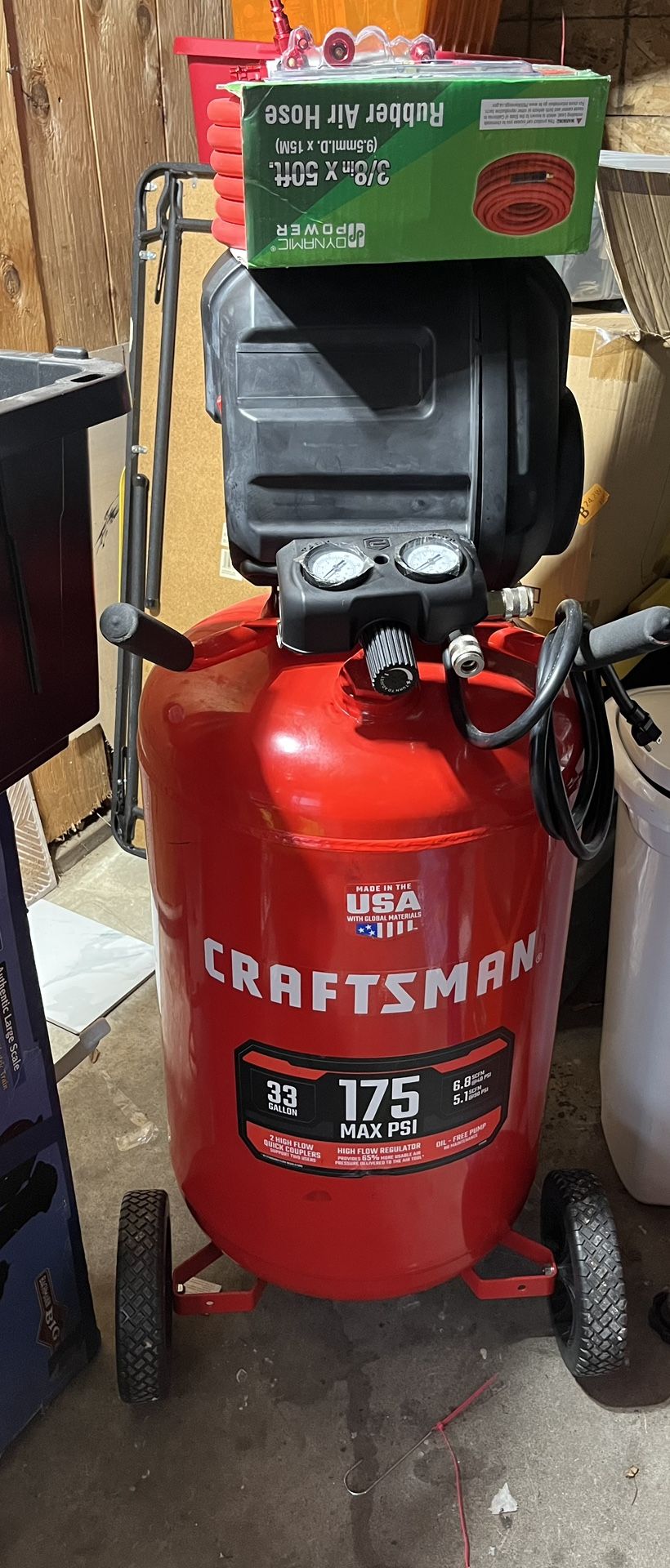 CRAFTSMAN 33-Gallon Portable Electric 175 PSI Vertical Air Compressor