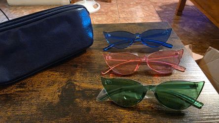 New sunglasses and case