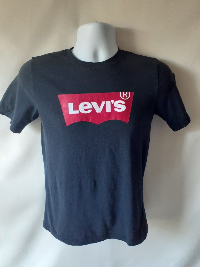Levis boys black short-sleeve t-shirt size L