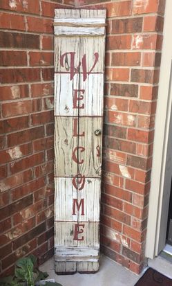 Handcrafted rustic wood signs