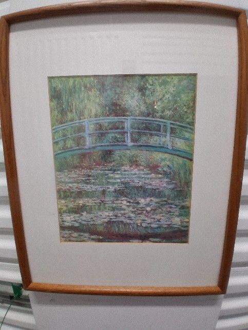 1 OF 3 BEAUTIFUL PRINTS, PAINTED BY A FAMOUS PAINTER AND FRAMED AND MATTED BY LOCAL ARTIST IN NAPLES, GREAT SET