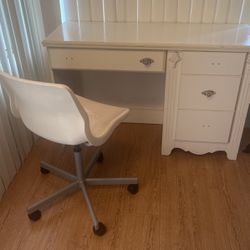 White Dresser Desk 