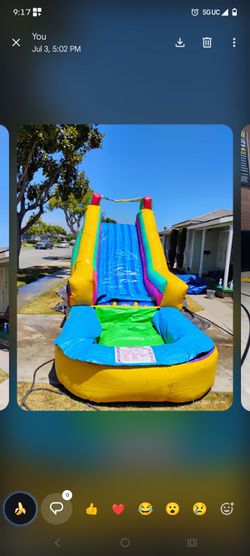 Small water slide jumper
