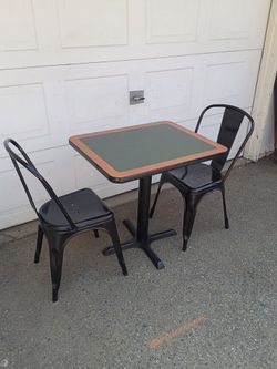 TABLE AND TWO CHAIRS