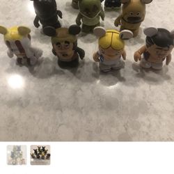 Disney Vinylmation 9 Various Figures In Fantastic Condition