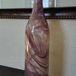 Purple glass vase