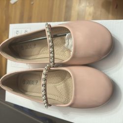 Girls pink dress flats