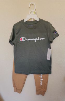 Champion Kids Two-Piece T-Shirt and Jogger Set clothing kids ropa nueva