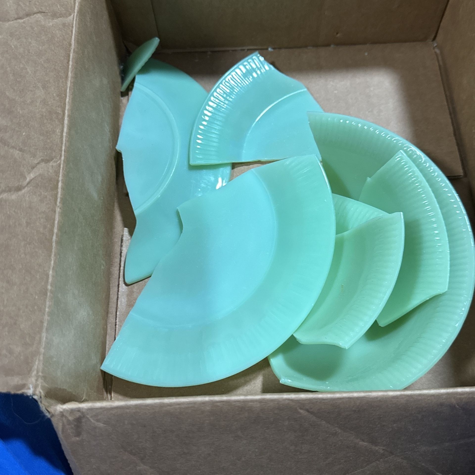 Broken Jadite Fireking Pieces For Crafting Or Jewelry Making