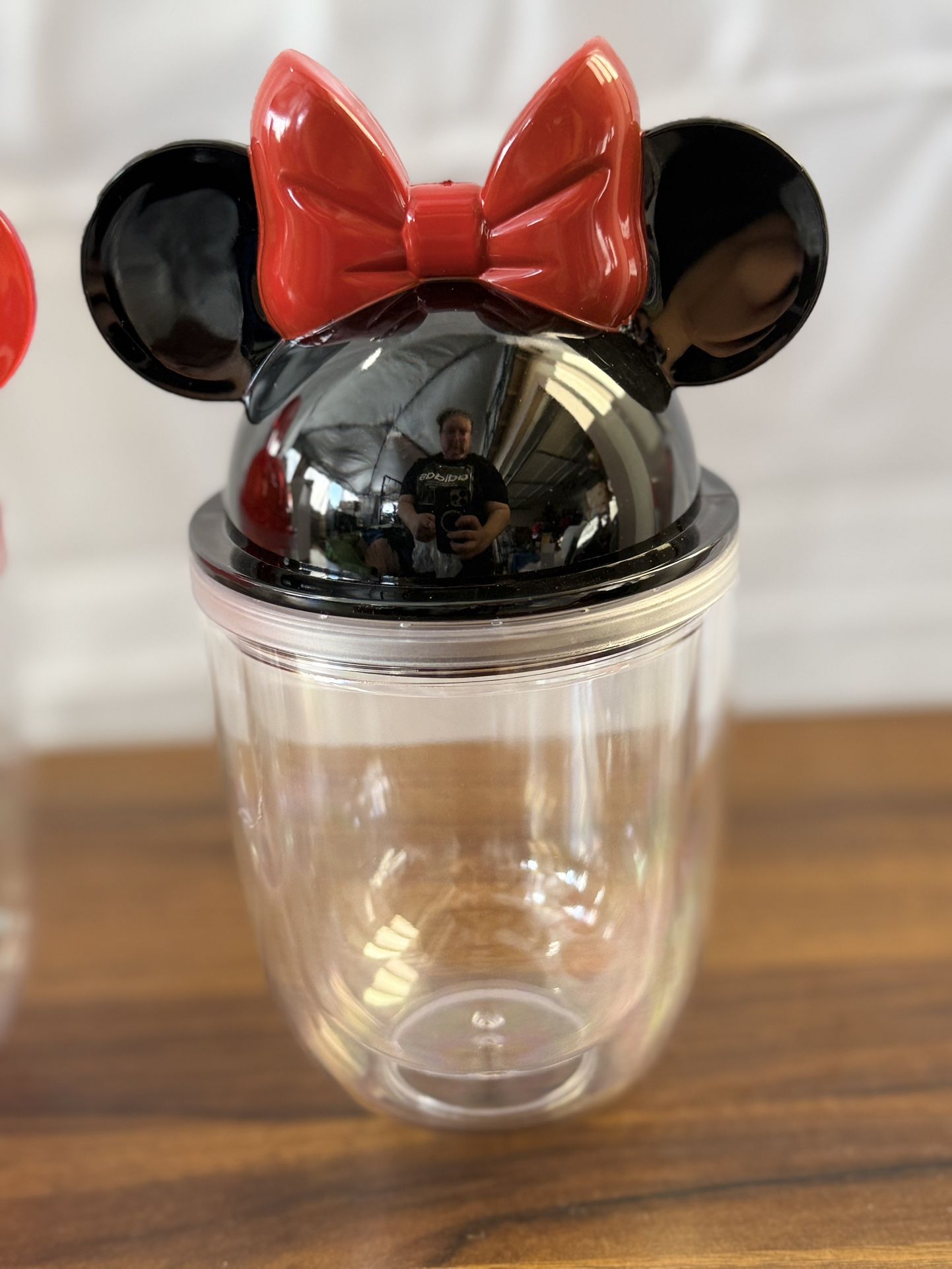 Red Minnie Mouse Double Wall Cup Tumbler