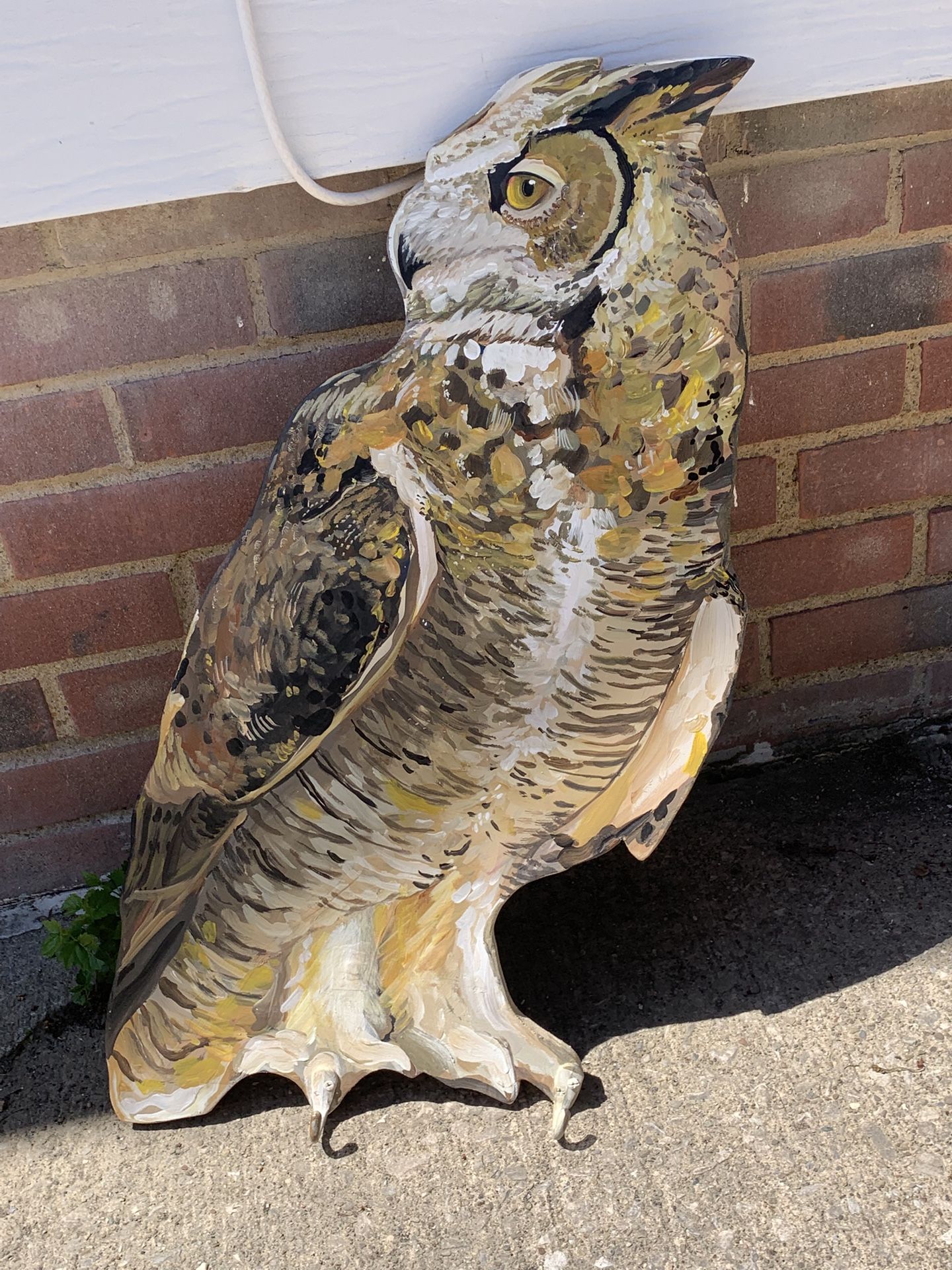 Owl Coat Rack Painting
