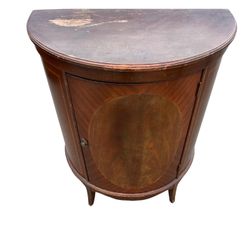 Vintage Half Round Bar Cabinet Dresser 