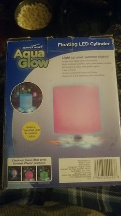 Aquaglow floating LED cylinder