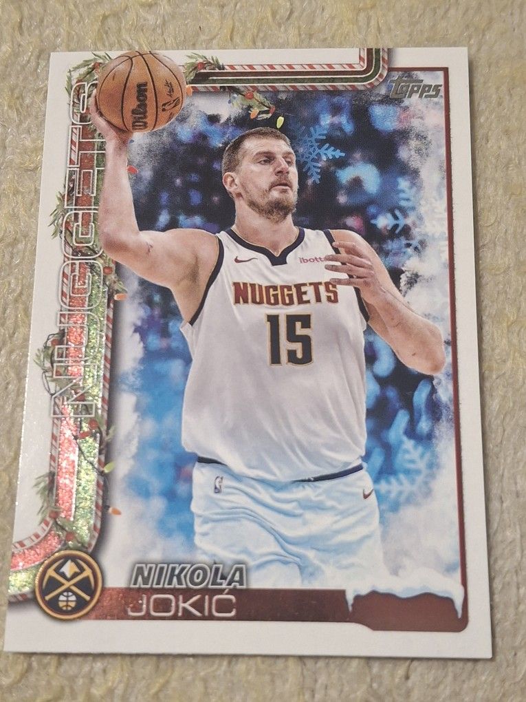 2025 Topps Holiday Nikola Jokic Short Print SSV-LB