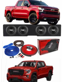 NEW BASS PACKAGE INSTALLED FIT CHEVY SILVERADO GMC SIERRA 2019-2026