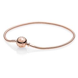 Pandora Rose-Gold-Tone 14K Gold Plated ESSENCE Rose Bracelet 6.3"(586000-16)