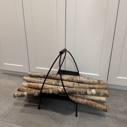 Fireside Birch Log Holder – $40 (Columbia City, Seattle)