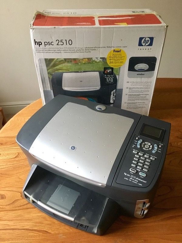 HP PSC 2510 Photosmart All in One Printer Fax Copier Scanner With Extra Ink