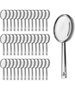 40 Pack Mini Handheld Magnifying Glasses Plastic Portable Hand Lens 5X Reading Magnifier for Senior and Kids Home Outdoor Use 