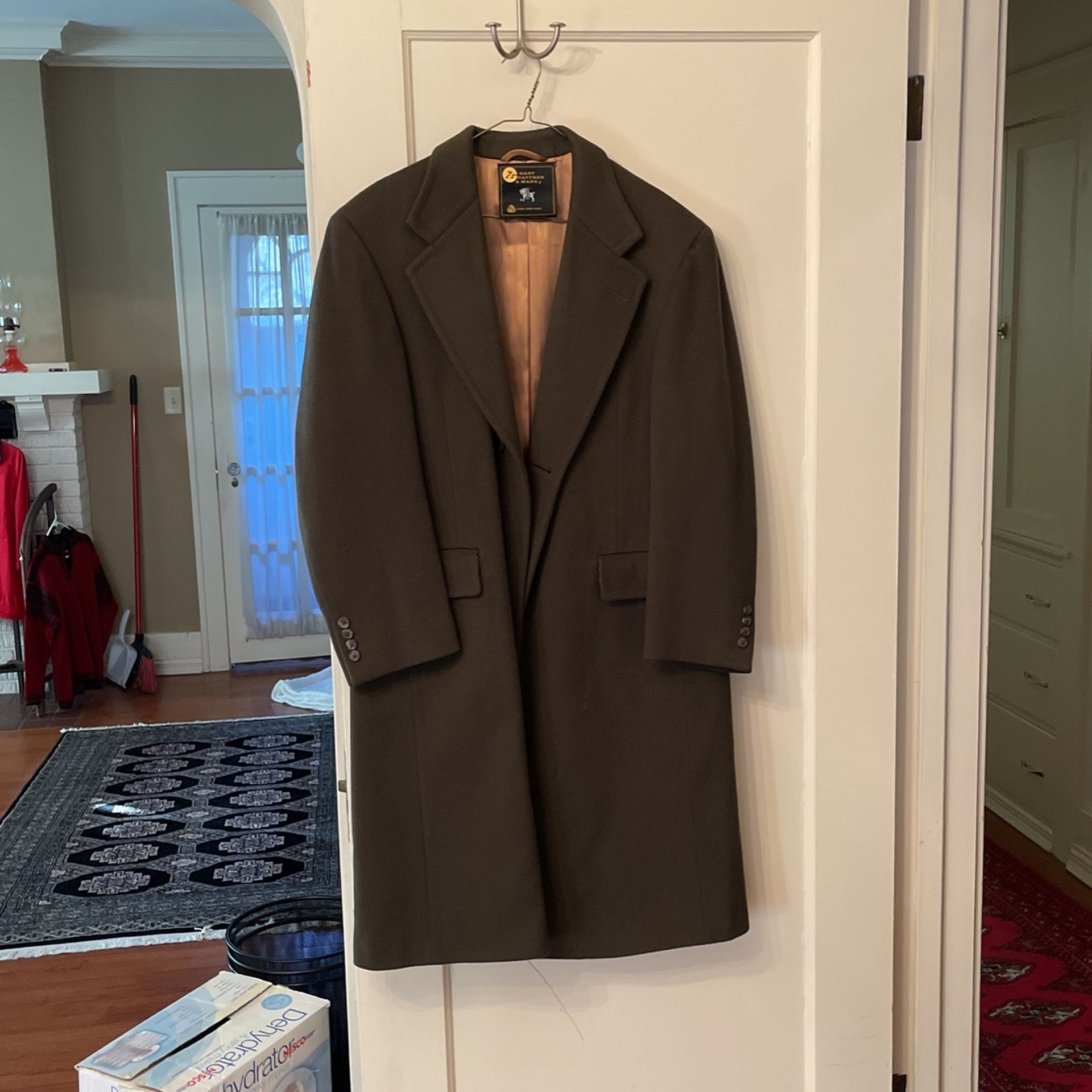 Hart, Schaffner and Marx, pure virgin wool overcoat