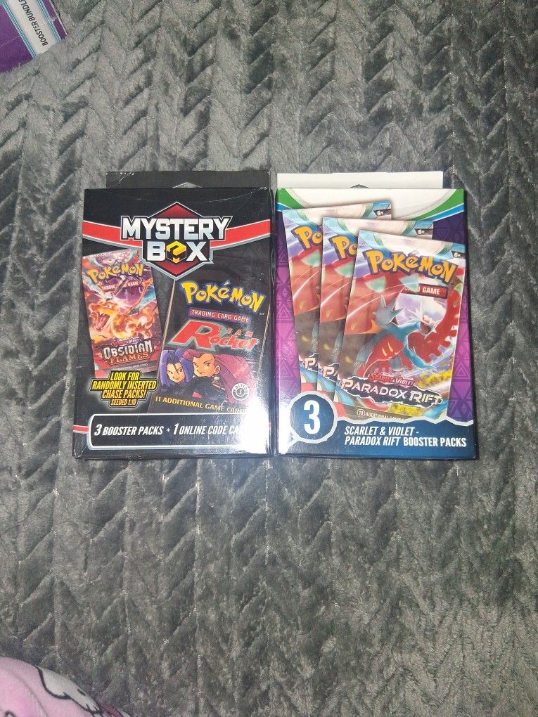 Pokemon Mistery Box 2 Sets Paradox Rift& Team Rocket