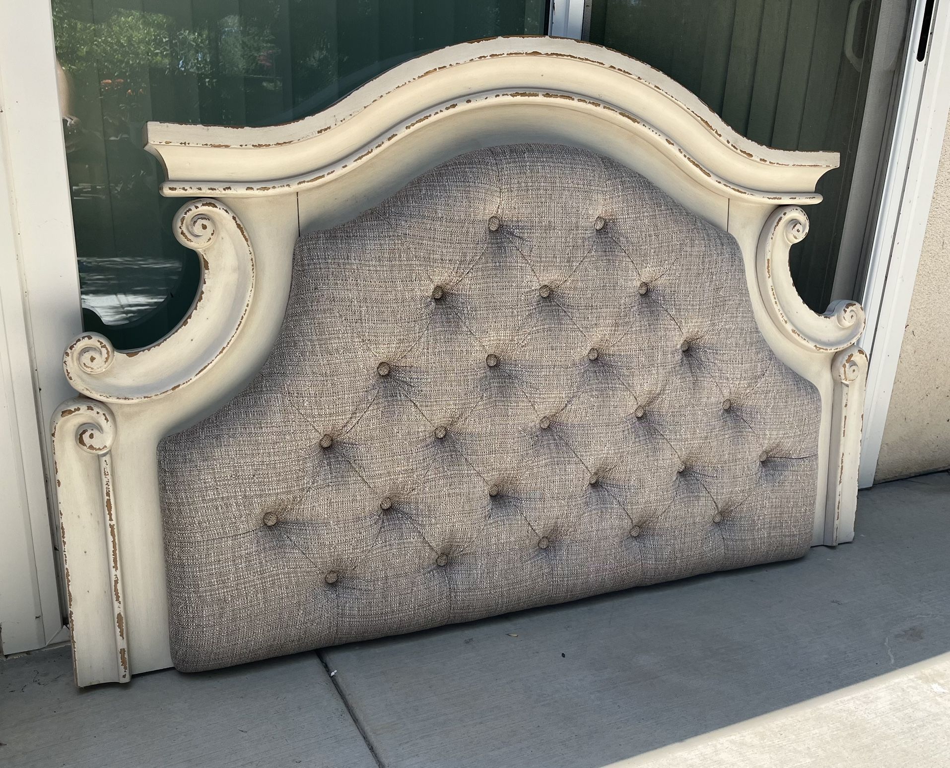 Distressed Style Upholstered HEADBOARD Signature Design By Ashley, Fit Full Size