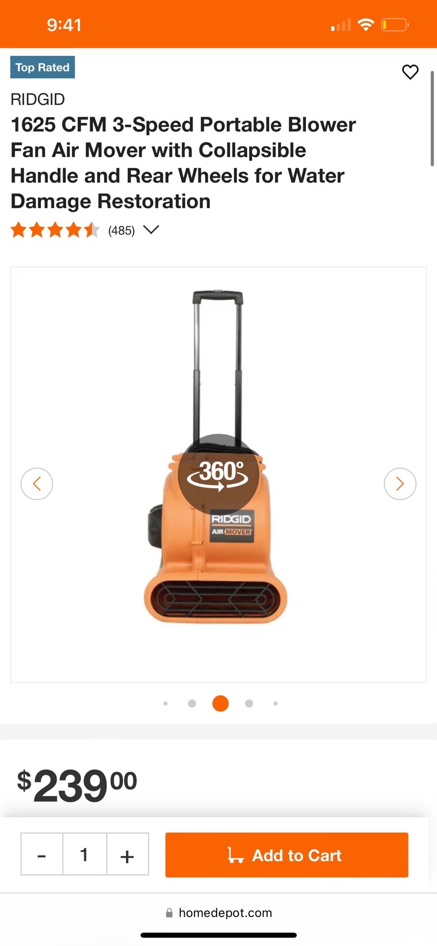Ridgid Air Mover