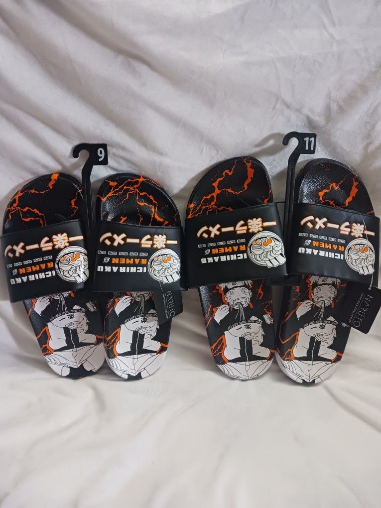 Naruto Men’s Ramen Sport Slide Sandals
