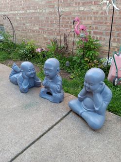Baby Buddha Monk Statues Decor Garden