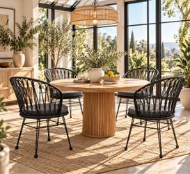 2PCS Modern Patio Dining Chairs – Stylish & Comfortable