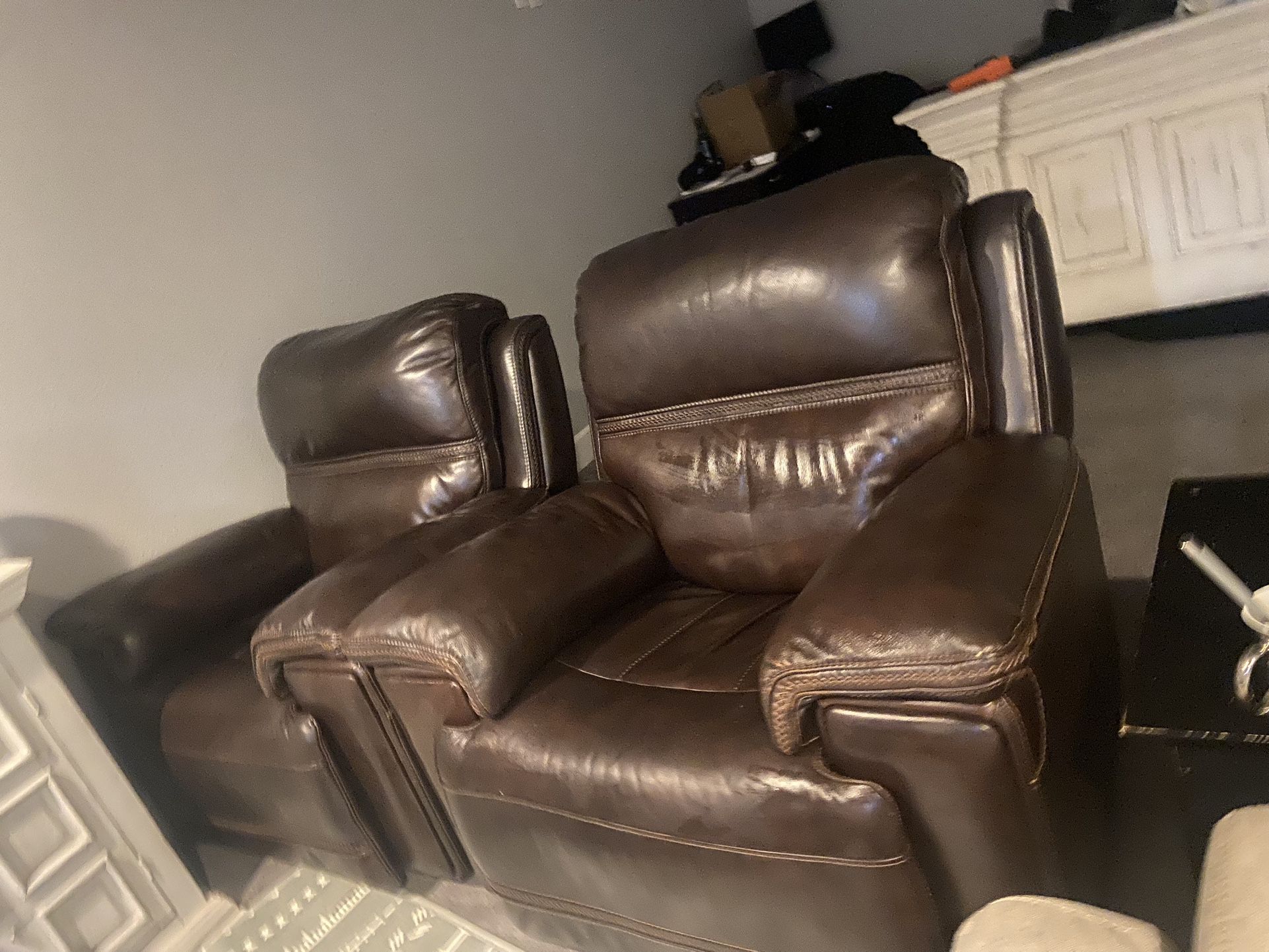Power Recliner/lumbar Adjustment And Couch