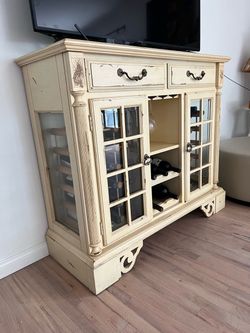 Furniture items; couch, desk, hutch , tables