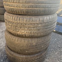 4 used tires 195/55/15