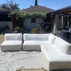 Sofa 3pcs White Cloud Modular Set