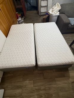 Tempur-Pedic Mattress and Foundation (2 x Twin XL or King)