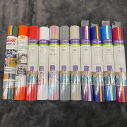 Title Cricut & Siser Vinyl Rolls Bundle - HTV, Permanent, Holographic - Crafting & T-Shirt Vinyl