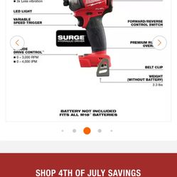 M18 HYDRAULIC DRIVER With BATTERY AND Charger 