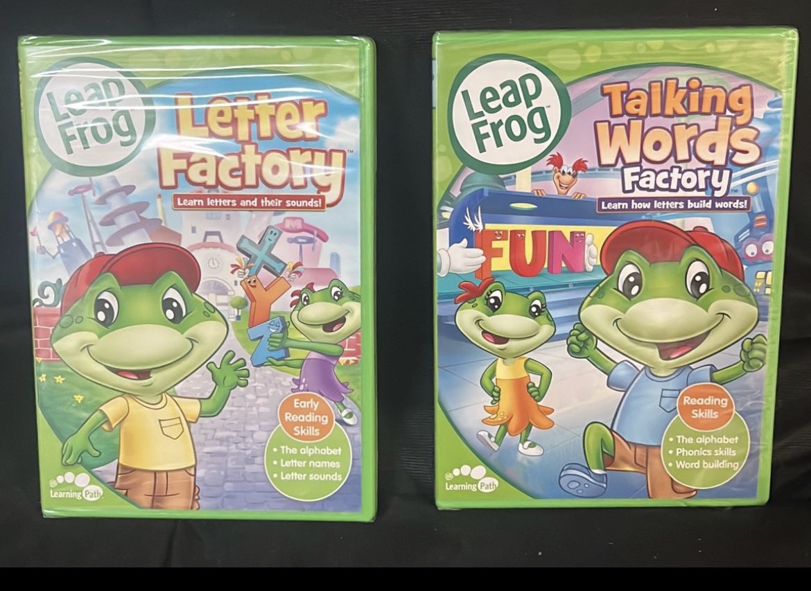 Leap Frog - Letter Factory & Talking Words Factory NEW (DVD, 2003)