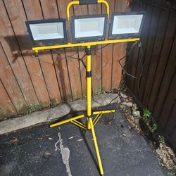 30000 Lumen Work Lights with Stand, 3 Adjustable Head LED