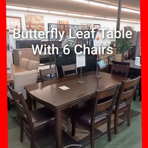 ✨ Dining Table With 6 Chairs