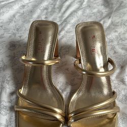 Gold heels