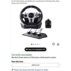 PXN  V9 PC  Game Racing Wheel For Pick In Bayonne 