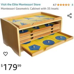 Montessori Geometric Shapes Cabinet 