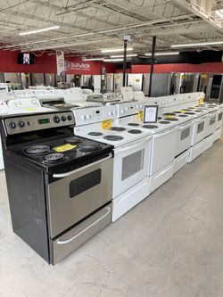 GE Electric Range Stainless Steel Coil Top