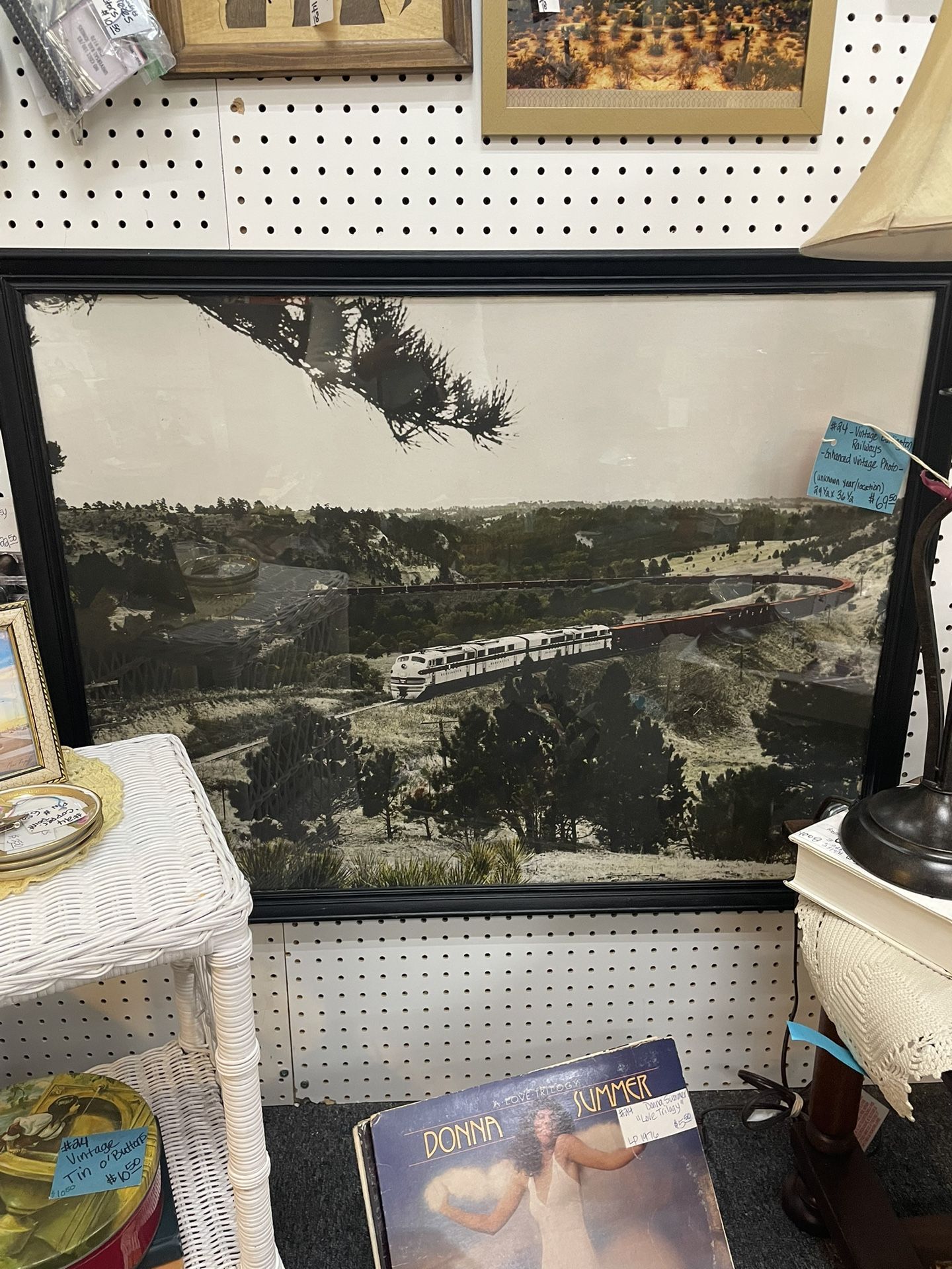 Art Railway Train Large Framed