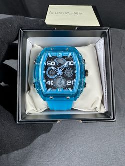Activa X Invicta Digital Essentials Unisex Watch, 45mm, Light Blue (ACW8109-006)