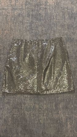 Gap Silver Sequin Mini Skirt