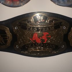 WWE WWF Old School Tag Team Belt Real Adult Full Size Metal 2002-2010