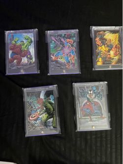 Marvel 1992  skybox set of 6 super rare version MINT