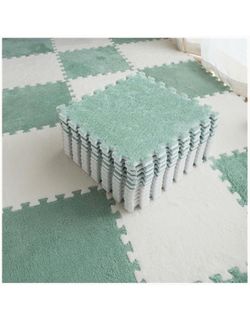 New 36pcs Plush Interlocking Foam Floor Tiles